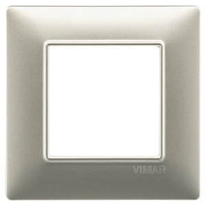 Vimar Wall <b>Switch</b> Matt Nickel Plate 8x13cm Square Design - Product Image 1