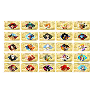 แท่งทอ<span class=keywords><strong>ง</strong></span>คำชุบหนึ่งชิ้น ขอ<span class=keywords><strong>ง</strong></span>ที่ระลึกสะสม ลายลูฟี่ โซโร และตัวละครโจรสลัดหมวกฟาง ขอ<span class=keywords><strong>ง</strong></span>สะสมสำหรับแฟนอนิเมะ - Product Image 1