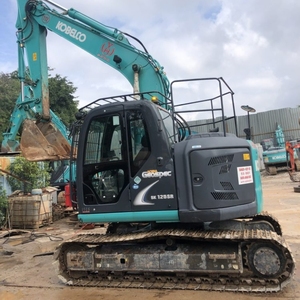 Excavatrice Kobelco SK125SR Engin de terrassement hydraulique sur chenilles d'occasion Équipement lourd Pelle à chenilles Seconde main En stock - Product Image 4