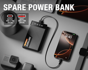 Arrancador de Baterías de Coche Portátil Inteligente, Banco de Energía de Emergencia USB de 12 V para Coche y Camión, Corriente Máxima de 8000 mAh para Motocicletas - Product Image 5