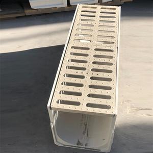 Grilles de couverture extérieures en acier HDG, <span class=keywords><strong>fer</strong></span> et acier inoxydable, design industriel durable, pour canaux de drainage en résine et béton polymère - Product Image 1