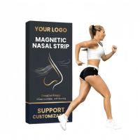 Bandes nasales magnétiques HLK, bande nasale pour respirer mieux, anti-ronflement, sport, hypoallergénique, sans latex, OEM, ODM, étiquette privée, CE