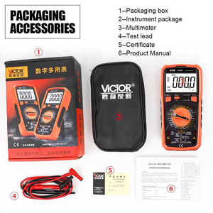 มัลติมิเตอร์แบบดิจิตอล VICTOR 980+ รุ่น Manual Range  19999 ค่าการวัด 20A 2mF  เครื่องทดสอบแรงดัน กระแสไฟฟ้า ความจุ และความถี่ - Product Image 6