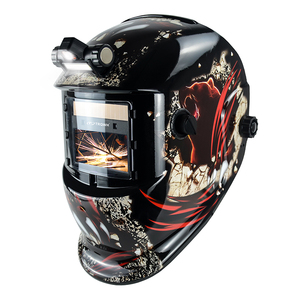 Casco <span class=keywords><strong>de</strong></span> Soldadura Industrial TRQ Más Vendido con Lente Ancha Personalizada, Oscurecimiento Automático Solar, Protección DIN9-13, Certificación CE/ANSI - Product Image 1