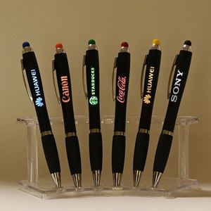 Custom Logo Printed 3 1 Touch Screen Function Plastic <b>Ball</b> Pen <b>Led</b> Light Stylus Promotional Item Gift China Other Brand - Product Image 2
