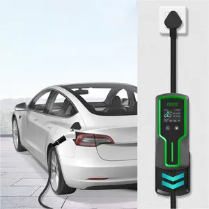 RUIVANDA Type 1 Evse 32a 7kw Electric Car Charger Smart Ev Charger With Red Plug