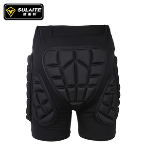 Pantalones cortos protectores Sulait con acolchado para deportes al aire libre unisex negro Xs S M L Xl 2xl 3xl - Product Image 1