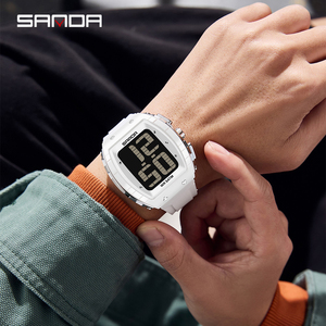 <span class=keywords><strong>Montre</strong></span> SANDA 6222 à grands <span class=keywords><strong>chiffres</strong></span>, <span class=keywords><strong>montre</strong></span> <span class=keywords><strong>homme</strong></span>, para hombre, jam tangan, reloj, <span class=keywords><strong>montre</strong></span>-bracelet numérique de sport pour hommes âgés, enfants, avec sonnerie - Product Image 4