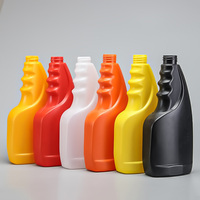 Bouteilles pulvérisatrices à gâchette en HDPE noir vides de 500 ml (16 oz) pour usage domestique et commercial, pour liquide de lavage, agent nettoyant pour voitures, nettoyant