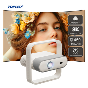 <span class=keywords><strong>Projecteur</strong></span> de cinéma maison intelligent Topleo Android 14 pour l'extérieur, vidéo 1080P, <span class=keywords><strong>projecteur</strong></span> intelligent Android - Product Image 1