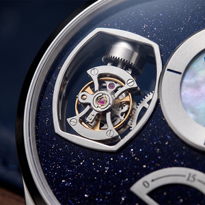 Fabricant de montres automatiques mécaniques à tourbillon vertical sur mesure OEM, acier inoxydable 316L, saphir, marque privée. - Product Image 3