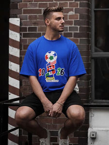 Camiseta de Fútbol Personalizada con Nuevo Diseño de la Copa Mundial de Fútbol 2026, de Alta Calidad, Transpirable, de Secado Rápido, Sublimada, para Hombre - Product Image 2