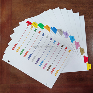 Nhà sản xuất tùy biến chỉ số chia trang với các tab óng ánh 12 tháng Màu Tab kế hoạch chỉ số chia trang - Product Image 2