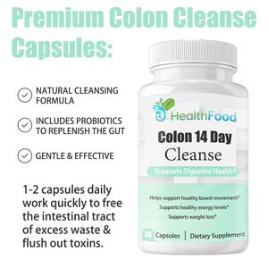 Cápsulas de Limpieza de Colon de Alta Calidad para 14 Días con Carbohidratos Totales que Ayudan a Promover un Movimiento Intestinal Saludable y la Salud Digestiva - Product Image 2