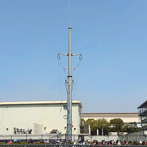 Poste Eléctrico FUTAO, Poste de Telecomunicaciones, Poste Metálico Octagonal de Acero Galvanizado en Caliente con Accesorios Eléctricos - Product Image 4