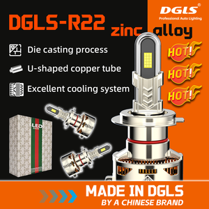 DGls R22 LED Đèn Pha Công Suất Cao 240W 24000lm 3870 15 * 40mil H4 LED Đèn Pha 6000K H7 LED Đèn Pha Bóng Đèn H11 9005 9006 - Product Image 2