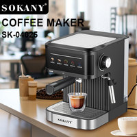 Machine à expresso semi-automatique SOKANY04025, écran tactile, vapeur, cafetière à domicile