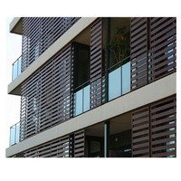 Uilding-Decoración de pared exterior, persiana de aluminio fija