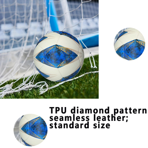 Balones de fútbol más nuevos, tamaño estándar 5, de PU Material, alta calidad, juego de partido oficial al aire libre, entrenamiento de fútbol, fútbol sin costuras - Product Image 5