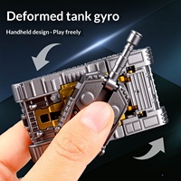Hot Sale Mainan Putar Kreatif Transform Tank Fidget Spinner Gyro Penghilang Stres untuk Anak Laki-laki, Hadiah Kecil