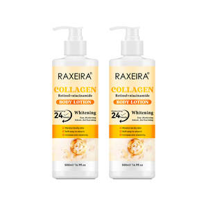 Vente flash <span class=keywords><strong>Lotion</strong></span> corporelle hydratante blanchissante naturelle à la marque privée avec nicotinamide, rétinol, collagène 500 ml - Product Image 1