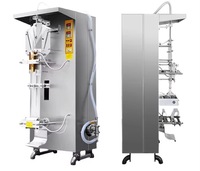 Remplisseur de formulaire d'ensachage entièrement automatique Sachet de lait, de jus et d'eau Sachet de liquide Remplissage de sachets Machine d'emballage de scellage Frais de fret