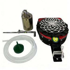 Kit de torche de soudage à soufflet d'air 5 pièces/ensemble, type pédale, avec soufflet en cuivre, pot à huile, poignée en fer, soufflet en cuir et plastique, pour la fusion de métaux et l'or - Product Image 3