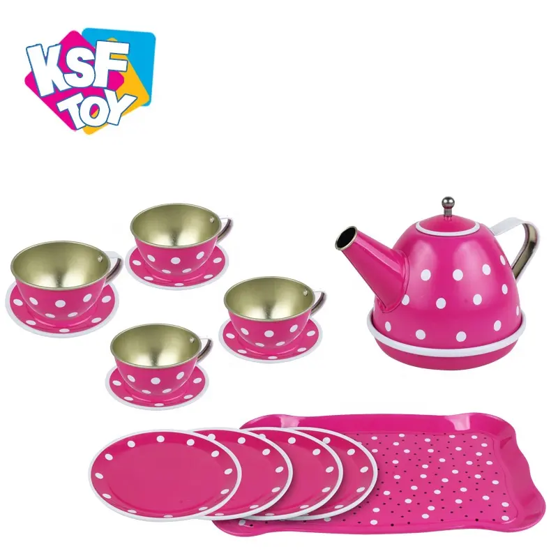 Cucina fai da te finta set da gioco mini stoviglie rosa ragazza tè pomeridiano giocattolo