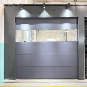 Puerta <span class=keywords><strong>de</strong></span> Garaje <span class=keywords><strong>de</strong></span> Diseño Posmoderno <span class=keywords><strong>de</strong></span> Acero y Aleación <span class=keywords><strong>de</strong></span> Aluminio con <span class=keywords><strong>Ventanas</strong></span>, Puertas <span class=keywords><strong>de</strong></span> Garaje Seccionales Blancas Automáticas <span class=keywords><strong>para</strong></span> Villa - Product Image 3