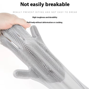 Gants de bain en silicone écologiques pour chat, anti-rayures, long, artefact de bain pour chien, complets, sans fournitures de bain - Product Image 3