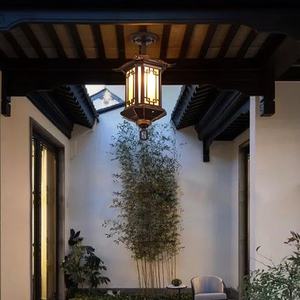 Lampe suspendue extérieure contemporaine LED étanche Villa Jardin Cour Porte Couloir Balcon Lampe suspendue - Product Image 3