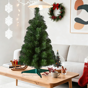 Árbol de Navidad Artificial de PVC de Alta Calidad y Ecológico de 45 cm, Adornos Navideños para Decoración del Hogar y Fiestas - Product Image 6