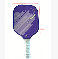Ensemble de raquettes de pickleball portables et durables pour l'entraînement en extérieur, raquettes de pickleball légères pour les joueurs intermédiaires et avancés
