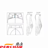 Pantalon d'équitation de qualité supérieure avec genouillères en silicone, motif personnalisé imprimé, logo brodé, pantalon d'équitation pour l'équitation