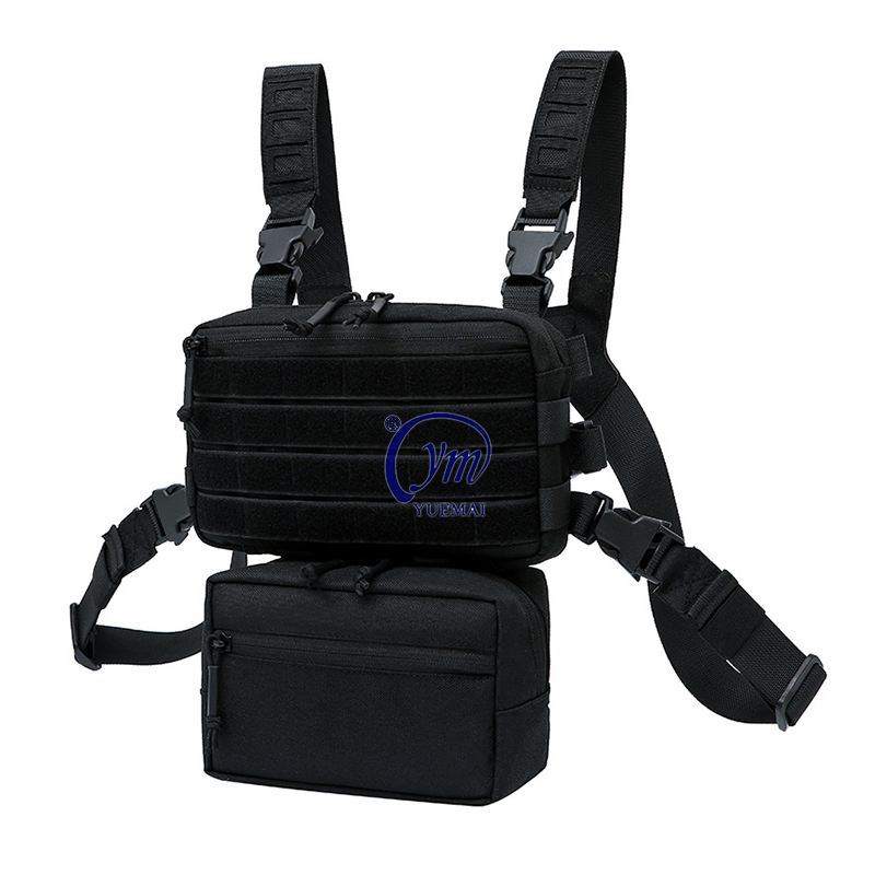 Мужская Черная быстросъемная Пряжка, портативная охотничья тактическая нагрудная сумка с ремешком Molle