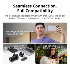 Kdbao - Micrófono Inalámbrico de Solapa <span class=keywords><strong>DJI</strong></span> Mic <span class=keywords><strong>Mini</strong></span> <span class=keywords><strong>2</strong></span> Original al por Mayor, Portátil, con Transmisión de 400 m, para Creadores de Contenido y Entrevistas - Product Image 5