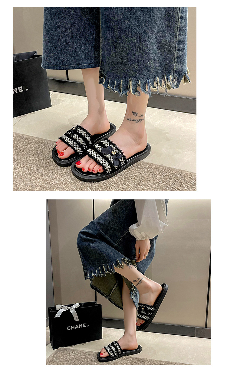 New Summer PU Casual Slides Slippers Flat Sandals for Women and Ladies Shoes Wholesale