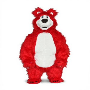 Costume de mascotte gonflable <span class=keywords><strong>ours</strong></span> blanc de 2,2 m pour <span class=keywords><strong>adulte</strong></span>, tenue de scène pour fête de Noël, costume de personnage - Product Image 4