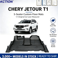 Tapis de sol de voiture KCTION 5D toutes saisons, imperméables et antidérapants, doublures de plancher OEM ODM, ajustement usine pour Chery Jetour T1 LHD 2026