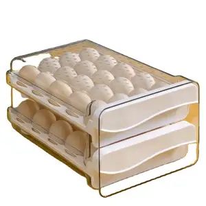 Nhà bếp trứng lưu trữ Hộp tủ lạnh đặc biệt ngăn kéo loại tươi giữ trứng Hộp chống sốc trứng giá Khay trong suốt sáng tạo PC