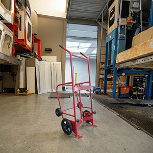 Od4514 भारी शुल्क स्टील पेट्रोल स्कूटर तेल ड्रम चल समायोज्य चलती टूल गाड़ी और ट्रॉली - Product Image 6