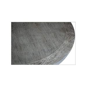 โต๊ะกาแฟทรงกลมไม้โอ๊คสีดำไหม้สไตล์โมเดิร์นสำหรับห้องนั่งเล่น - Product Image 2