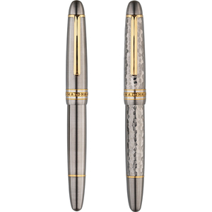 MAJOHN P136 penna stilografica, realizzata in lega di titanio materiale metallico leggero, pistone in ottone, opzionale con pennino in oro 18K tedesco - Product Image 2