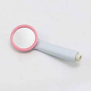 Handheld Shower Head Round Pressurized Spray Rain Durable Portable <b>Bathroom</b> Shower <b>Accessory</b> - Product Image 4