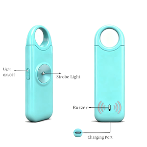 Llavero portátil de bolsillo pequeño recargable Llavero de autodefensa Alarmas de seguridad personal <span class=keywords><strong>Alarma</strong></span> antiviolación - Product Image 4