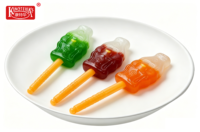 Sucette sifflet Cola multicolore saveur fruits mélangés bonbon dur sucré emballage créatif en boîte