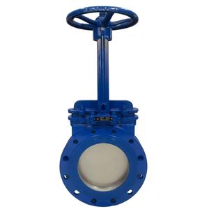 Vanne à guillotine manuelle en acier inoxydable de haute qualité YAOSHENG Z73W/Y/H-10/16C/P à bride ronde PN16/PN10 DN50-600 - Product Image 1