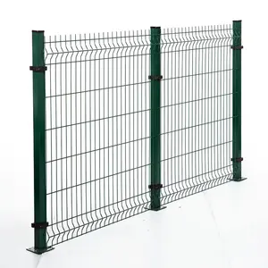 最优惠价格3d弯曲花园围栏2.03*2.0米焊接丝网面板出售