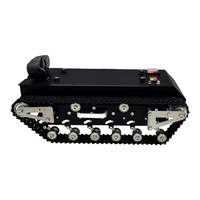 Robot Inteligente con Control Remoto WT200S, Motor de 40W*2, Potencia de 12V, Transmisión de Video de Alta Definición, Chasis Todoterreno Tipo Oruga