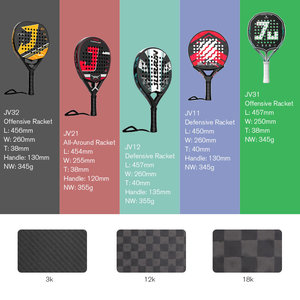 Thiết kế vợt padel chuyên nghiệp tùy chỉnh tốt nhất năm 2025, chất liệu sợi carbon, tùy chọn 3K, 12K, 18K - Product Image 2